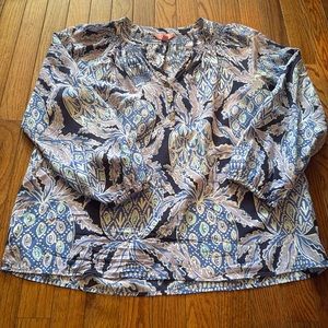 Lilly Pulitzer Elsa Top - Lilac verbana pop up Coco Safari